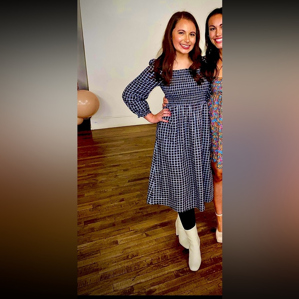 J crew gingham dress